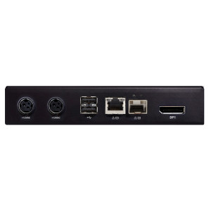 Black Box EMD2000PE-DP-R KVM-over-IP Receiver - DisplayPort, USB 2.0, Audio, Single Network Port RJ45 and SFP